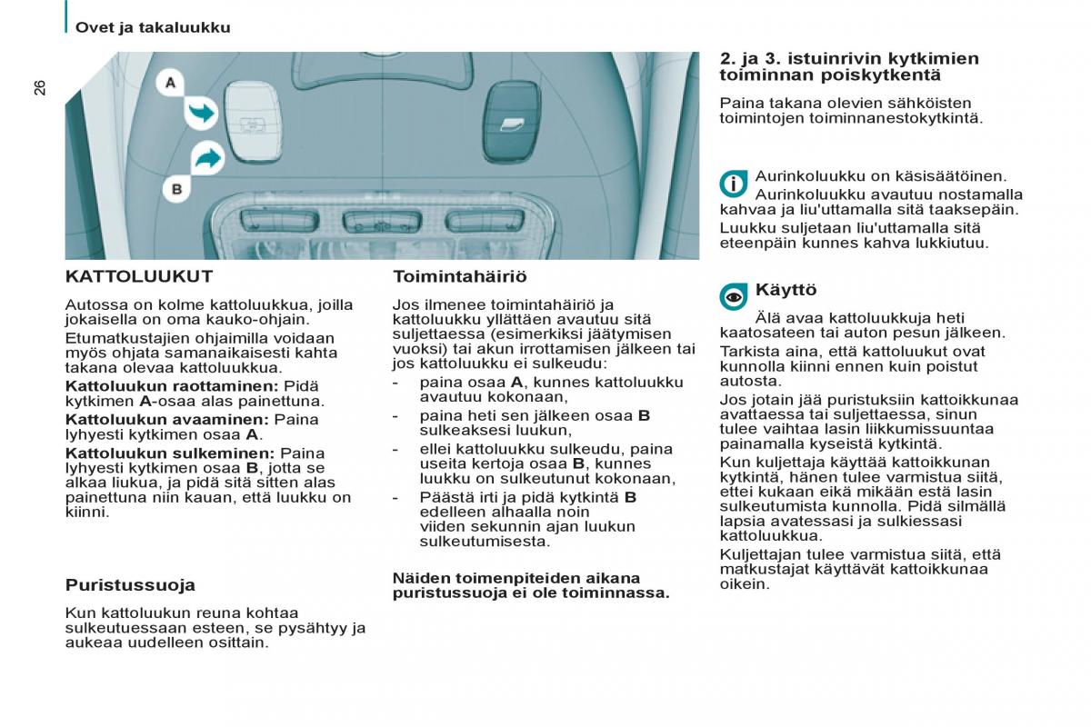 Peugeot 807 omistajan kasikirja / page 28