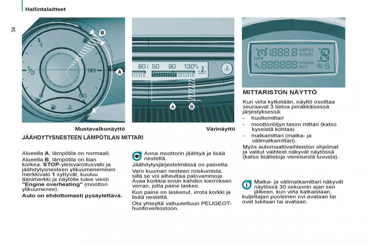 Peugeot 807 omistajan kasikirja / page 36