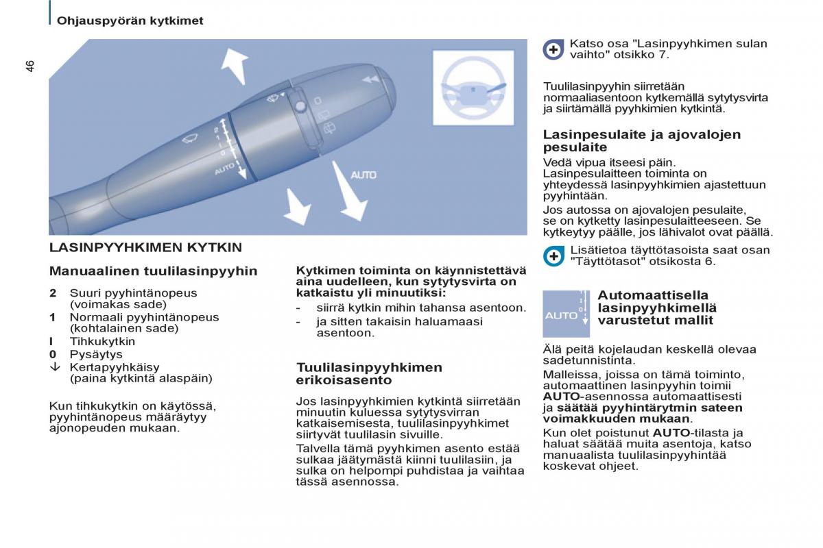 Peugeot 807 omistajan kasikirja / page 48