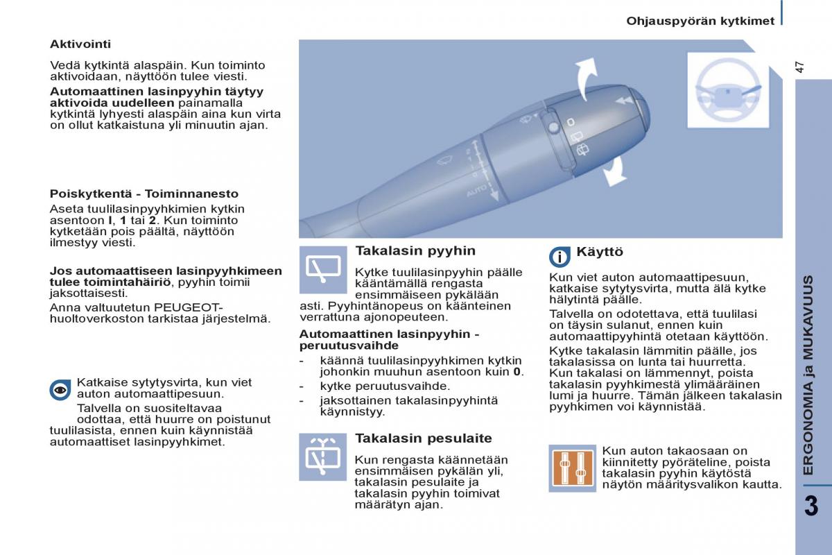 Peugeot 807 omistajan kasikirja / page 49