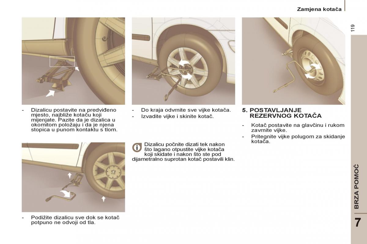 Peugeot 807 vlasnicko uputstvo / page 121