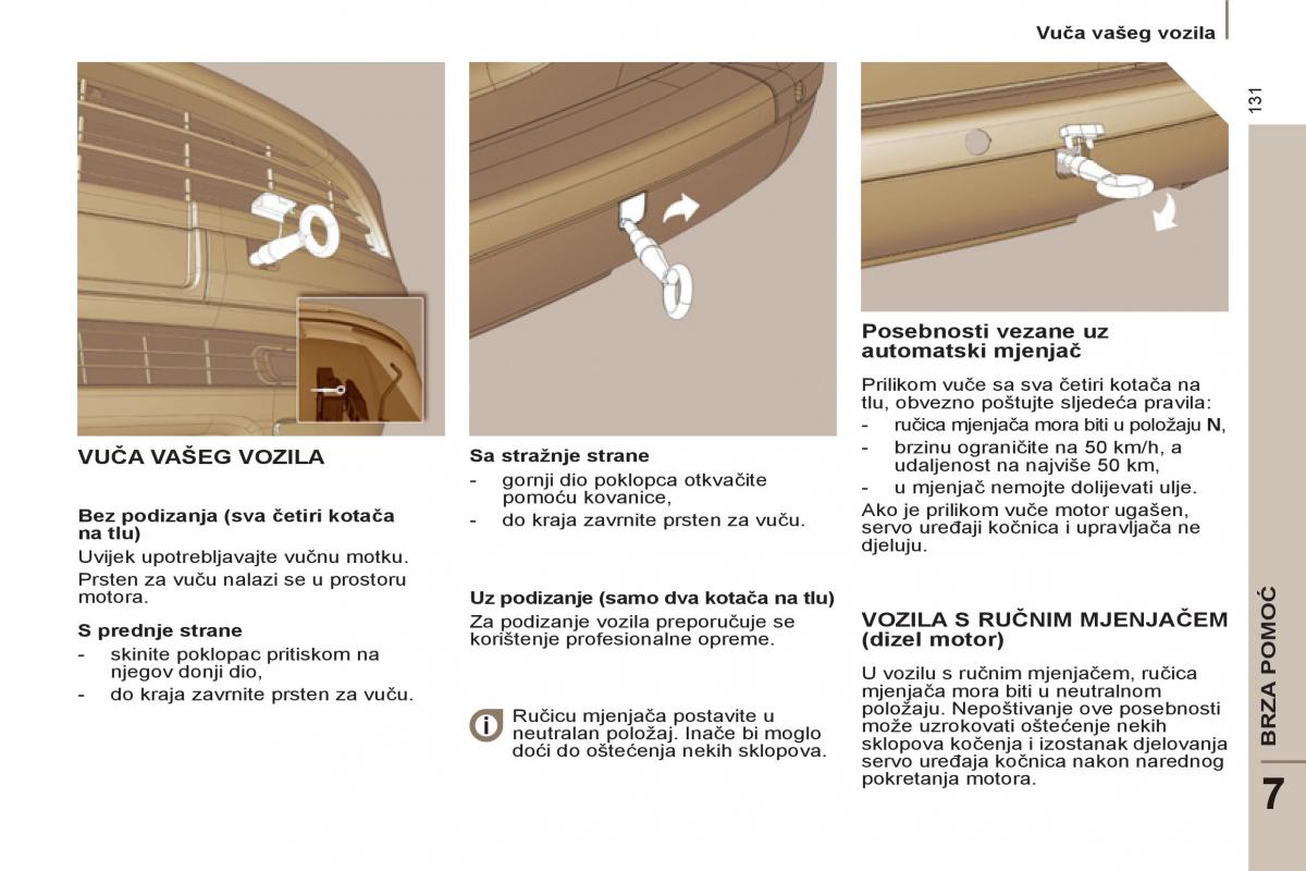 Peugeot 807 vlasnicko uputstvo / page 133