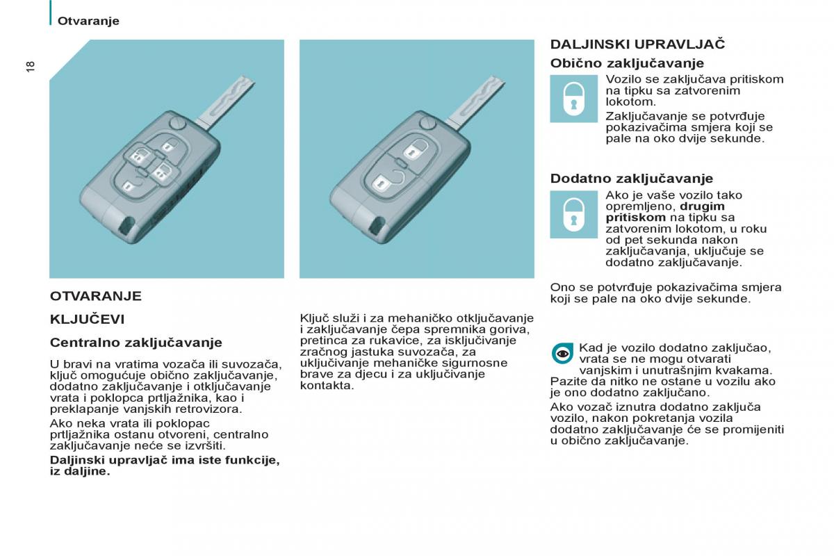 Peugeot 807 vlasnicko uputstvo / page 20