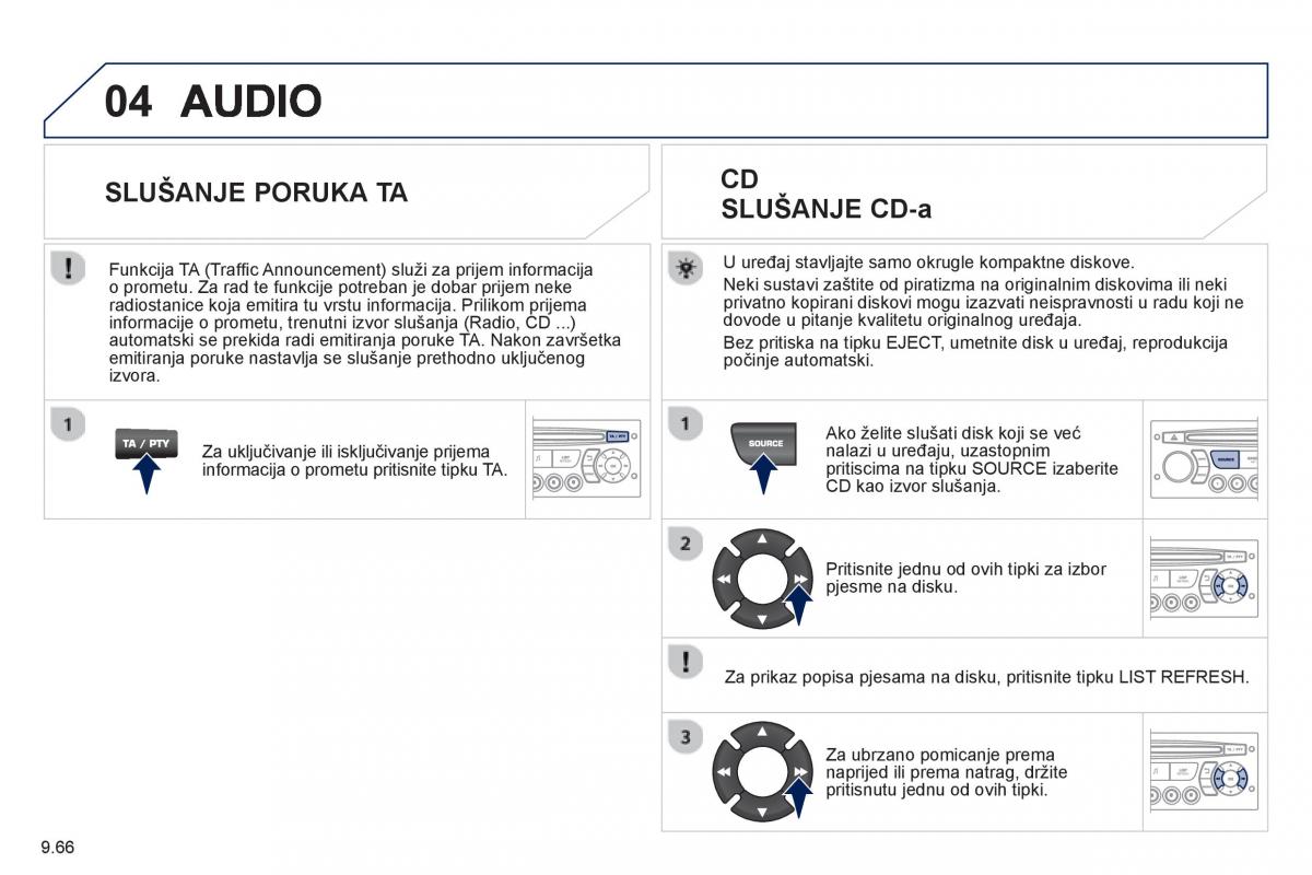 Peugeot 807 vlasnicko uputstvo / page 206