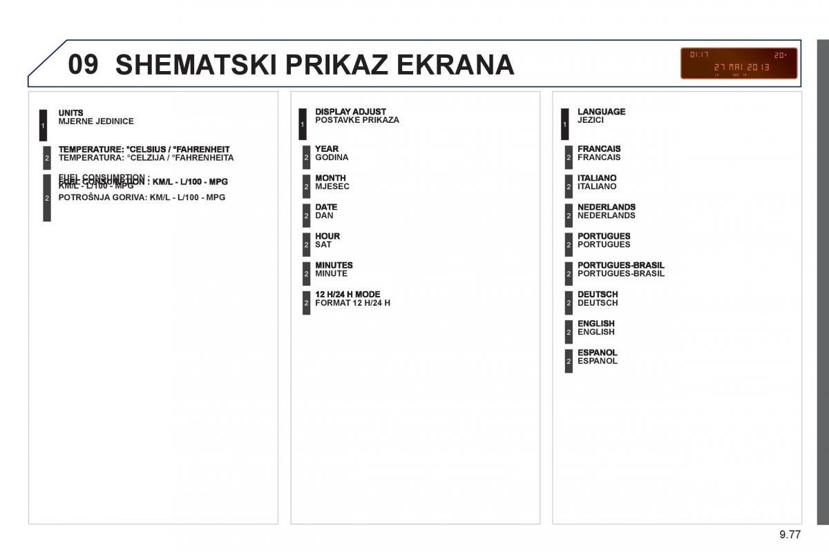 Peugeot 807 vlasnicko uputstvo / page 217