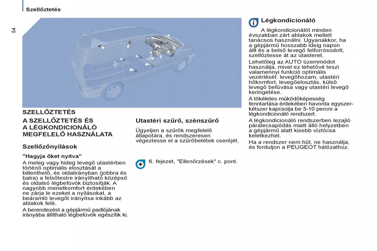 Peugeot 807 Kezelesi utmutato / page 56