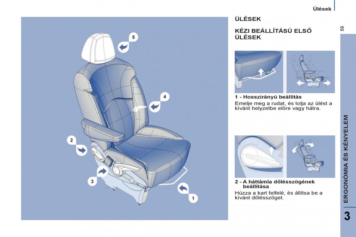 Peugeot 807 Kezelesi utmutato / page 61