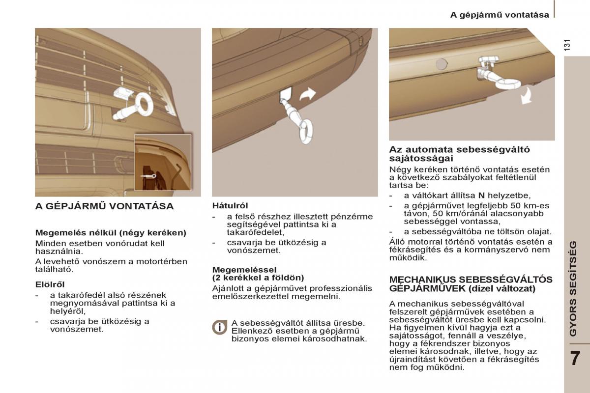 Peugeot 807 Kezelesi utmutato / page 133