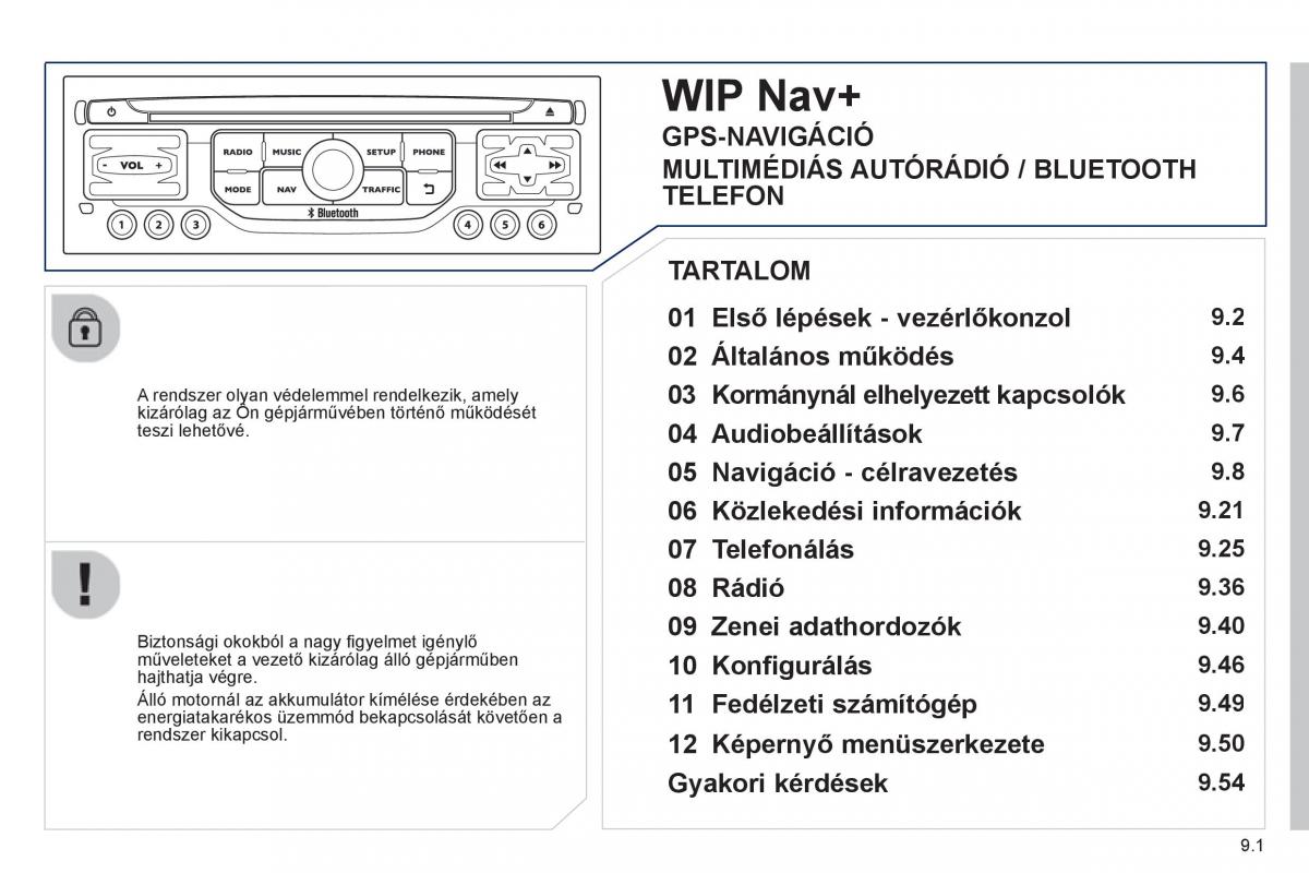 Peugeot 807 Kezelesi utmutato / page 141