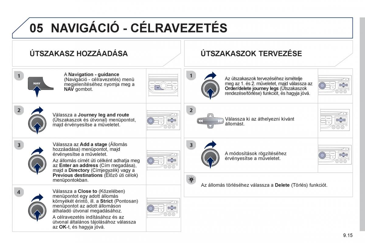 Peugeot 807 Kezelesi utmutato / page 155