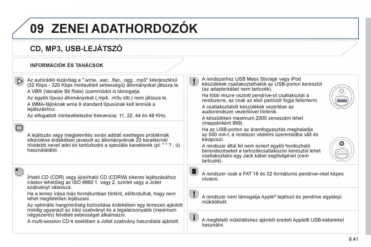 Peugeot 807 Kezelesi utmutato / page 181