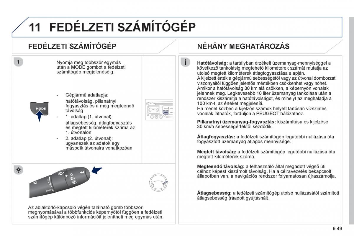 Peugeot 807 Kezelesi utmutato / page 189