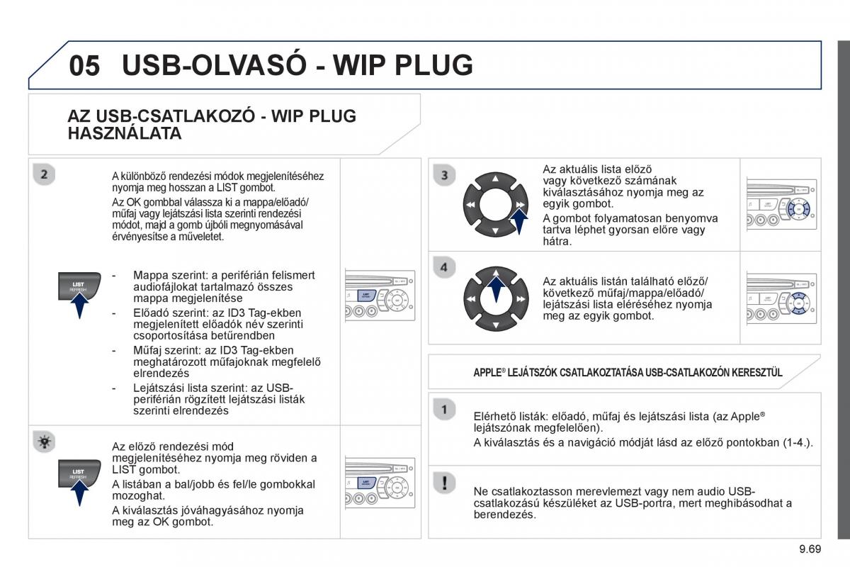 Peugeot 807 Kezelesi utmutato / page 209