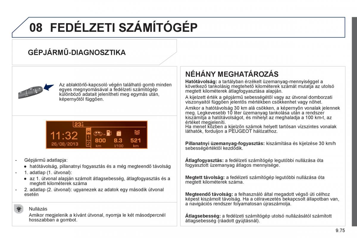 Peugeot 807 Kezelesi utmutato / page 215