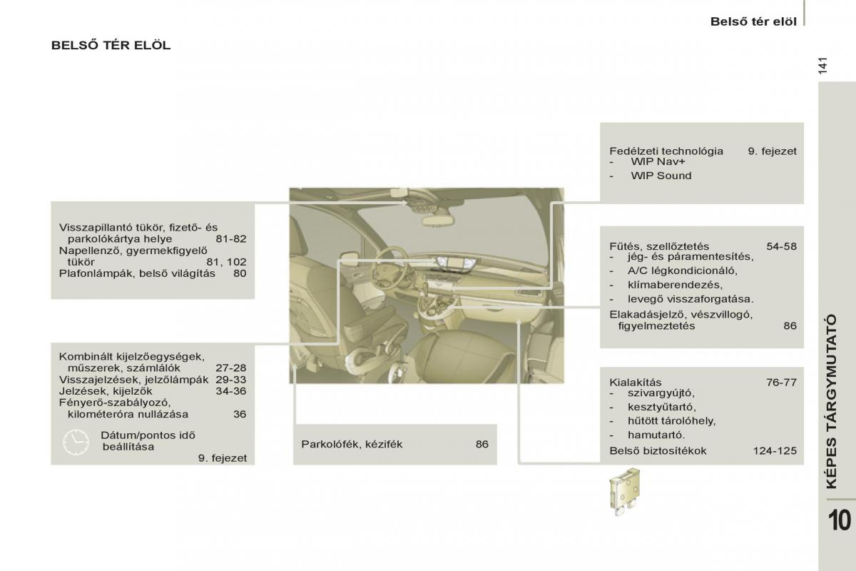 Peugeot 807 Kezelesi utmutato / page 225