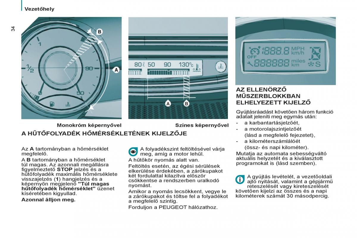 Peugeot 807 Kezelesi utmutato / page 36