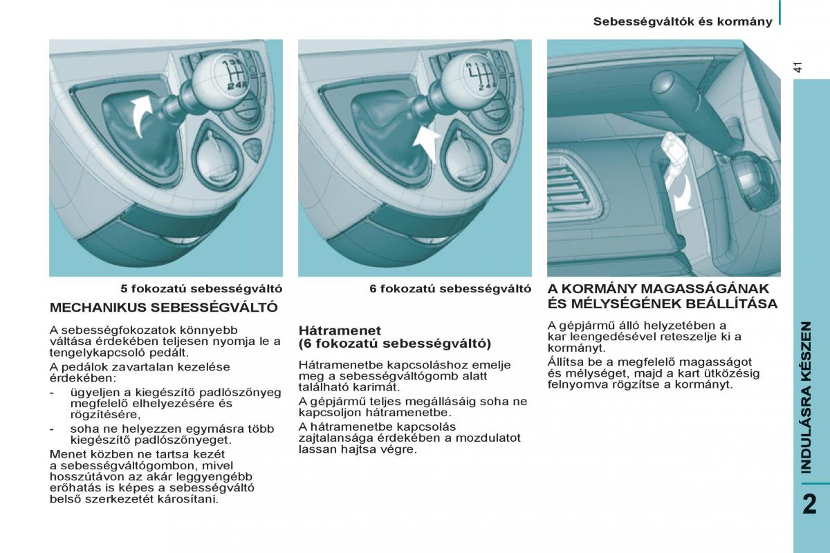 Peugeot 807 Kezelesi utmutato / page 43