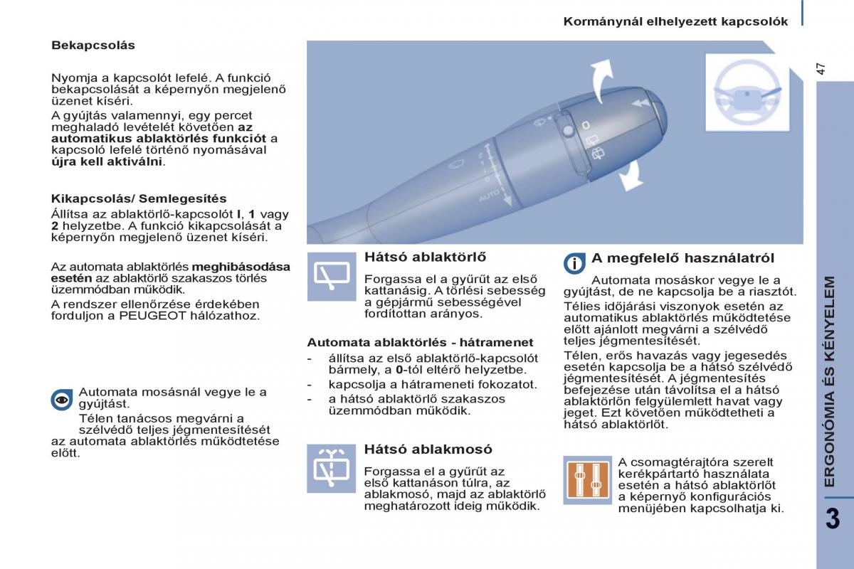 Peugeot 807 Kezelesi utmutato / page 49