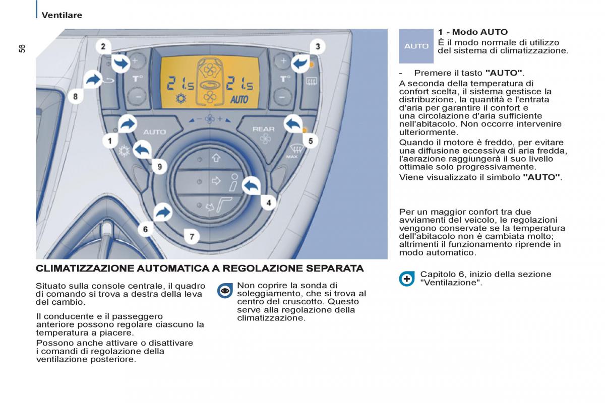 Peugeot 807 manuale del proprietario / page 58