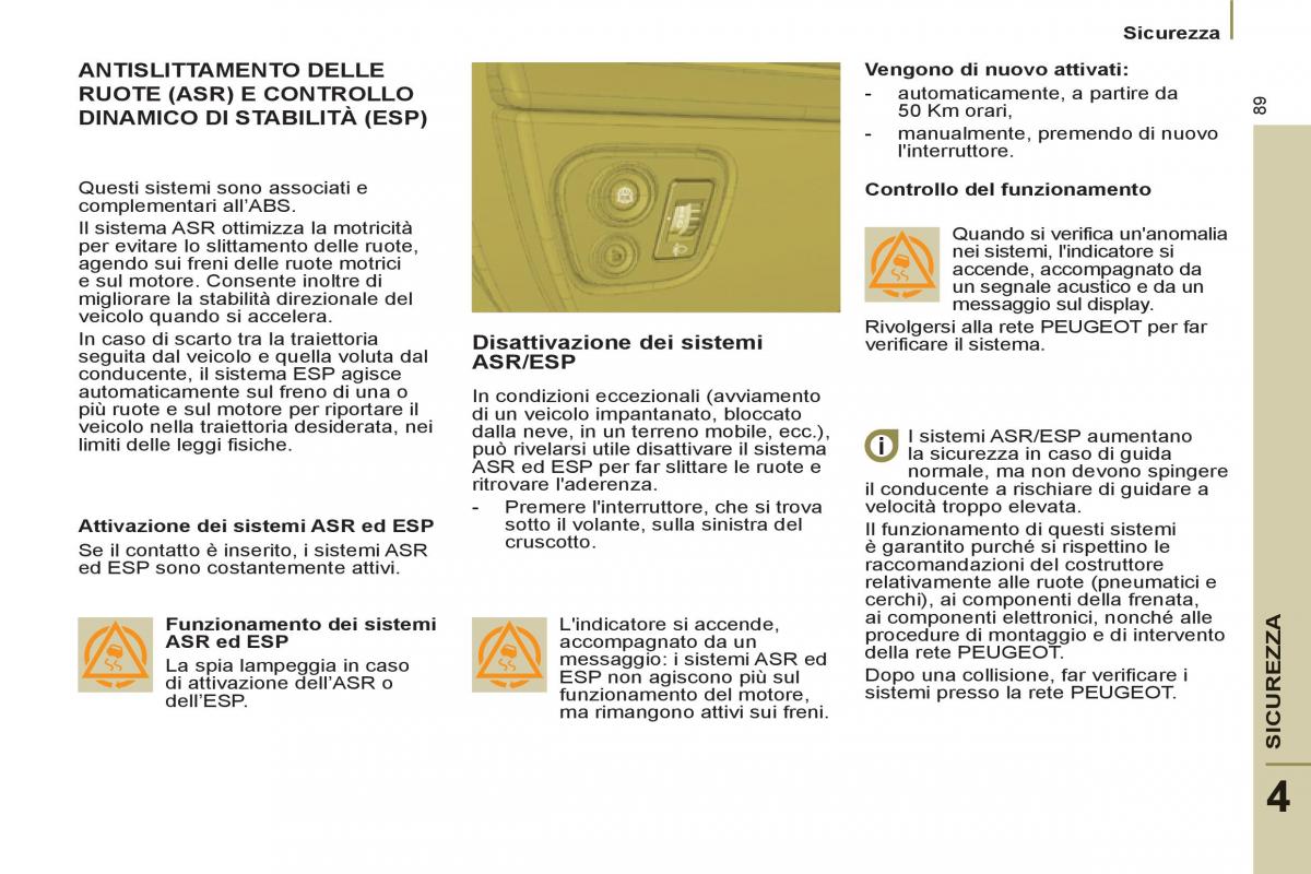 Peugeot 807 manuale del proprietario / page 91