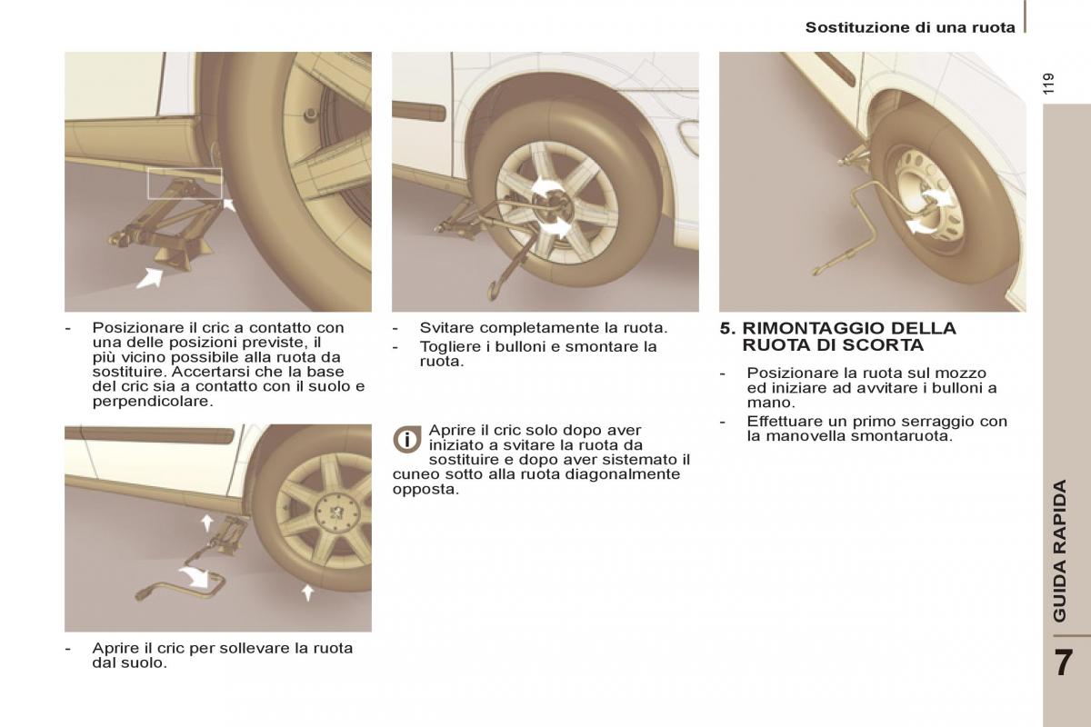 Peugeot 807 manuale del proprietario / page 121