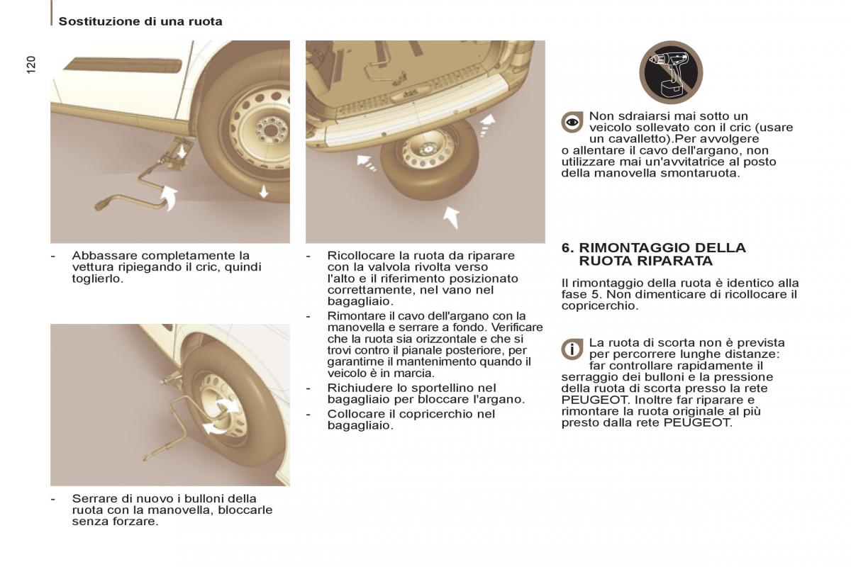 Peugeot 807 manuale del proprietario / page 122