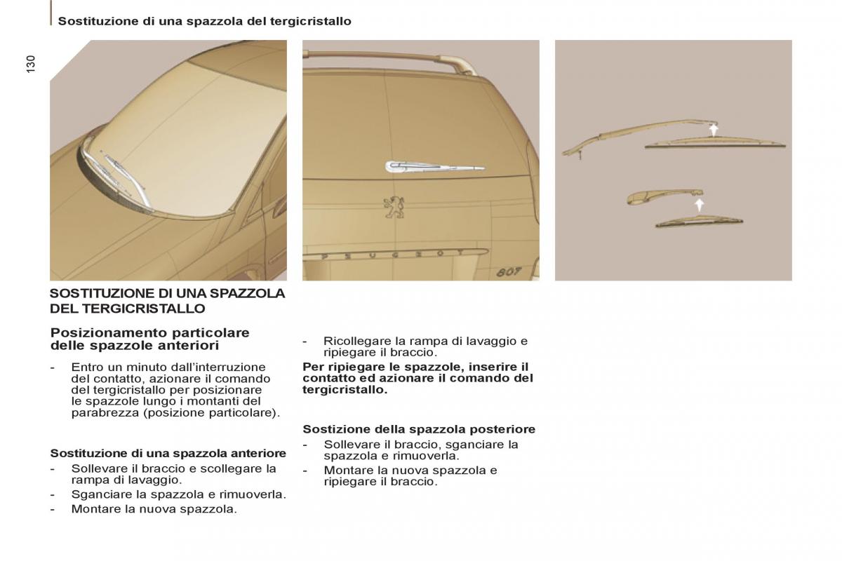 Peugeot 807 manuale del proprietario / page 132