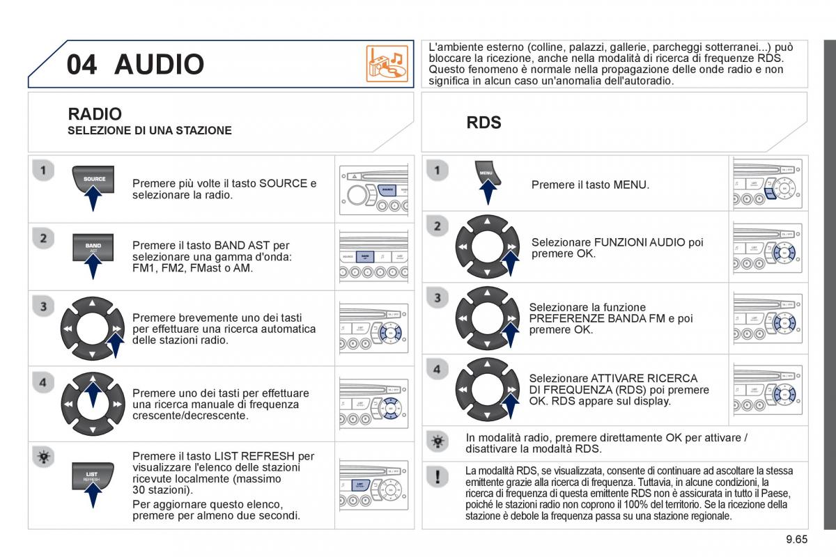 Peugeot 807 manuale del proprietario / page 205