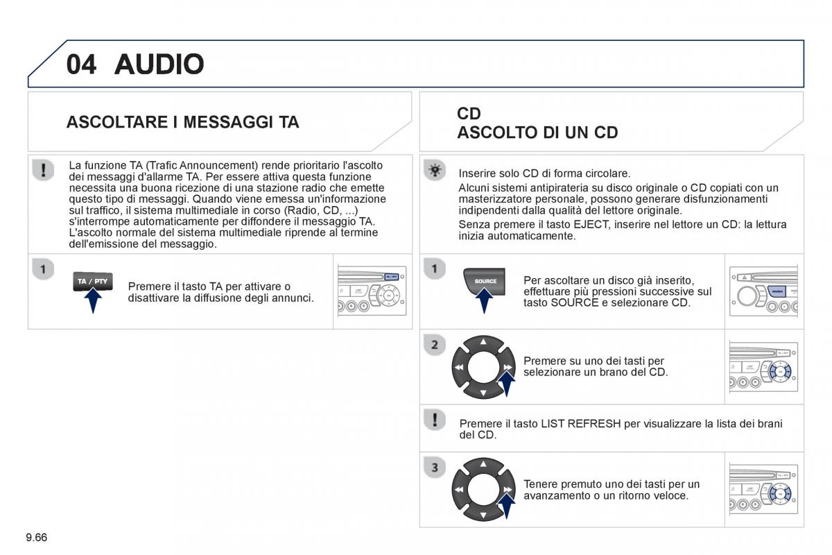 Peugeot 807 manuale del proprietario / page 206