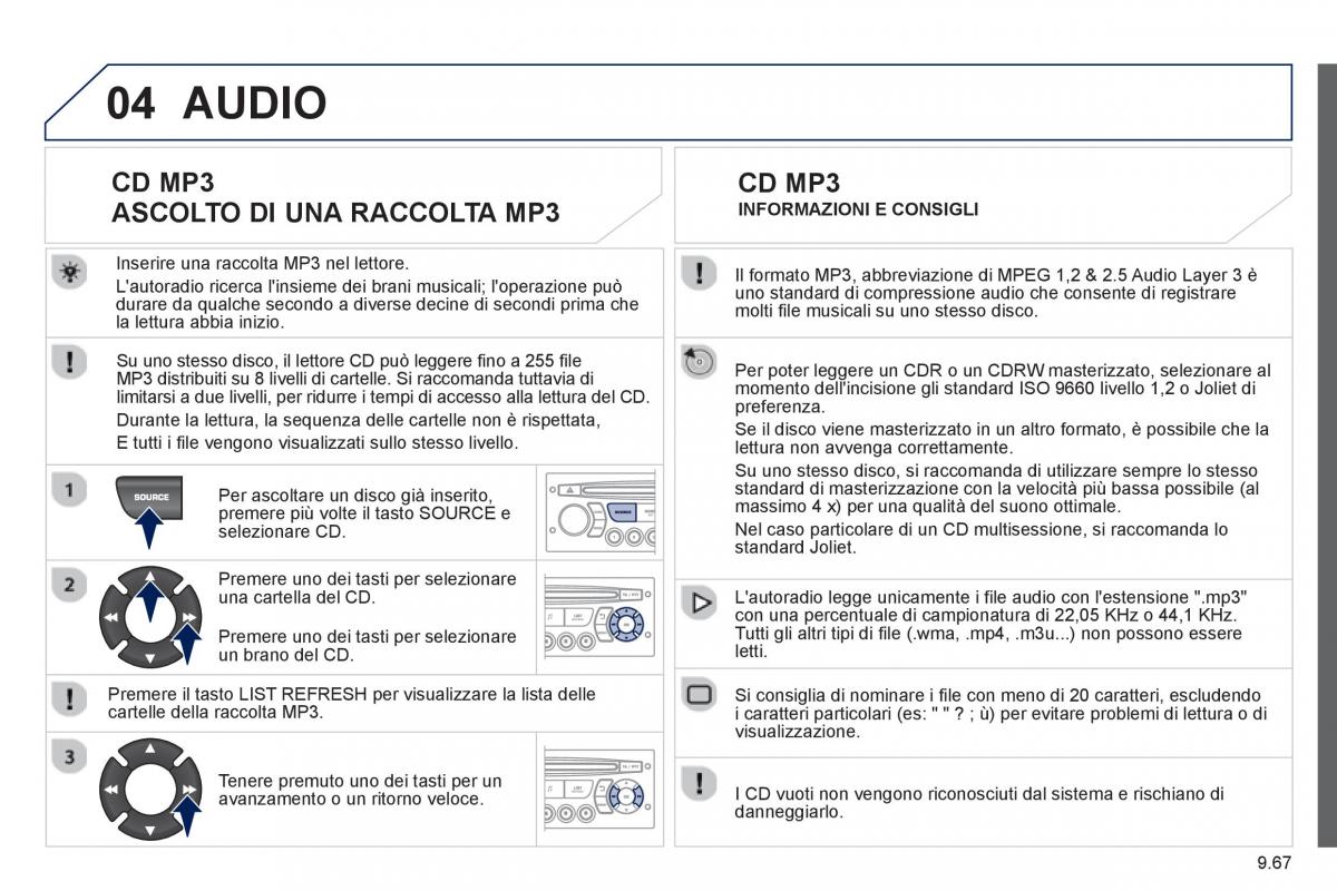 Peugeot 807 manuale del proprietario / page 207