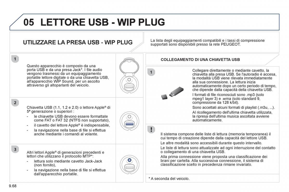 Peugeot 807 manuale del proprietario / page 208