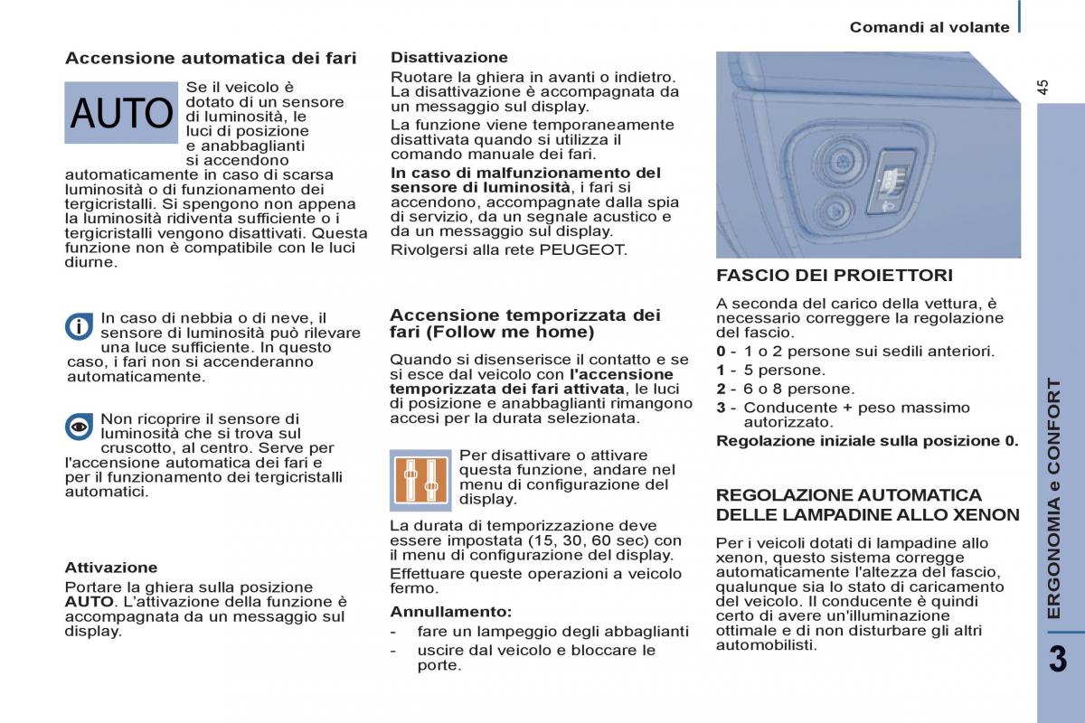 Peugeot 807 manuale del proprietario / page 47