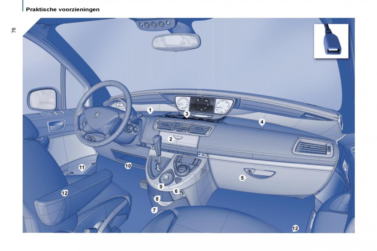 Peugeot 807 handleiding / page 78