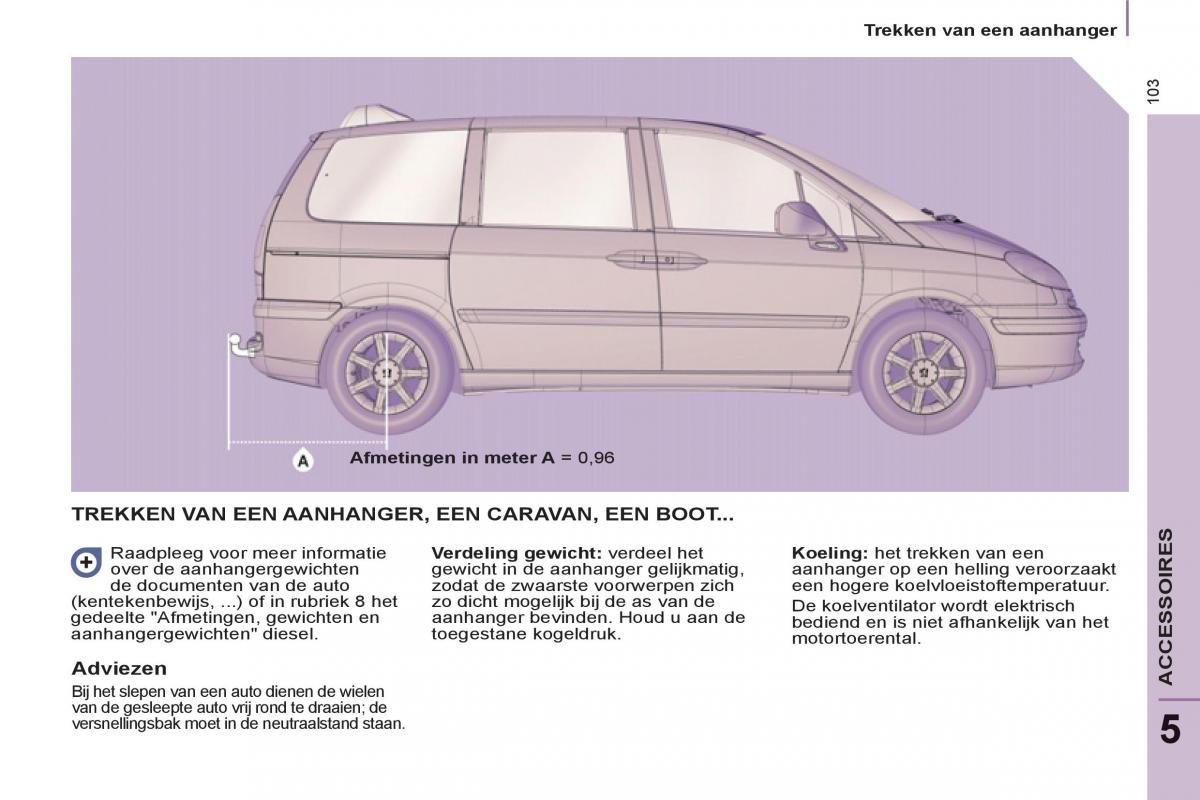 Peugeot 807 handleiding / page 105