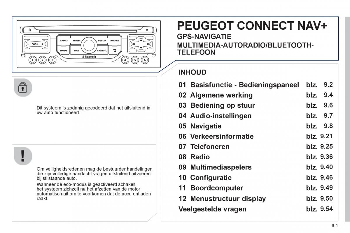 Peugeot 807 handleiding / page 141