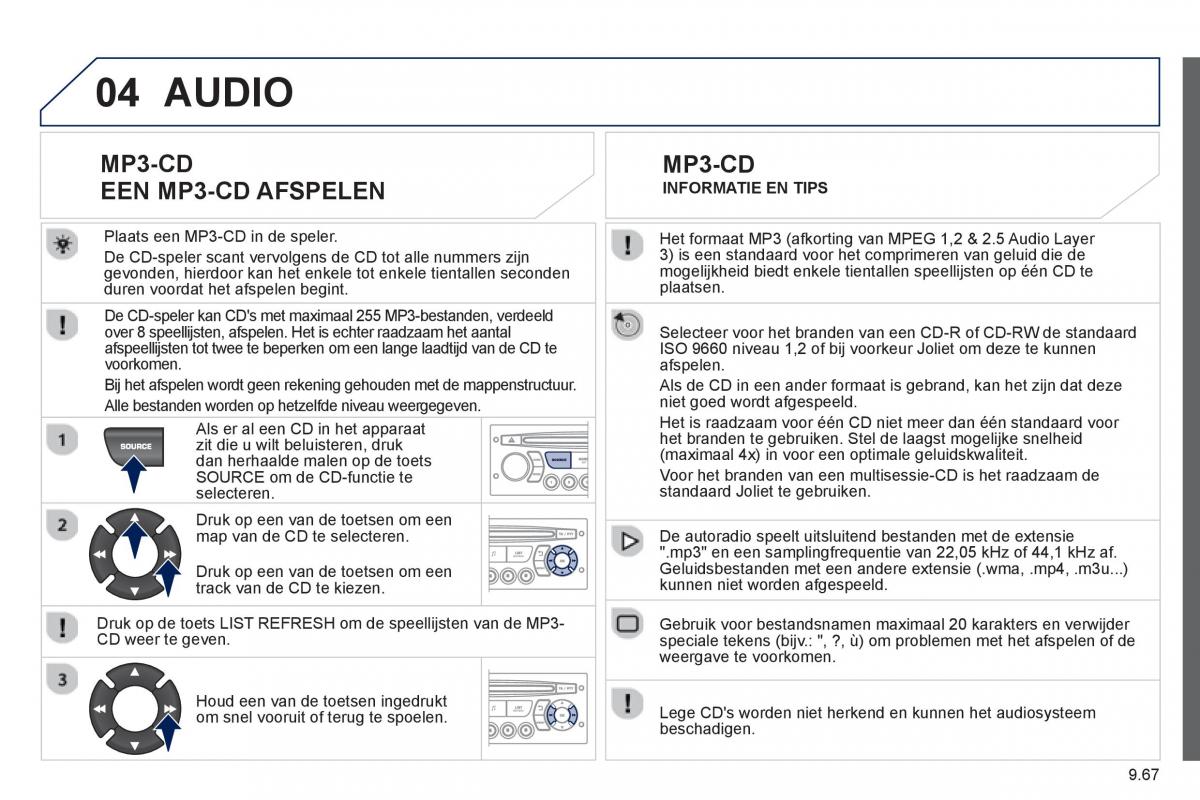 Peugeot 807 handleiding / page 207