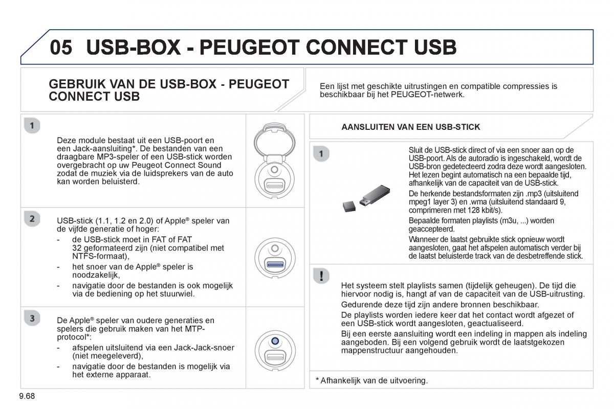 Peugeot 807 handleiding / page 208