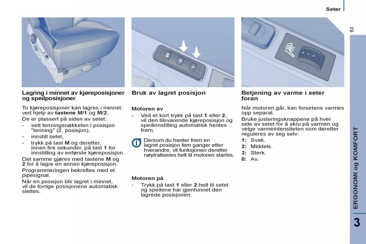 Peugeot 807 bruksanvisningen / page 65