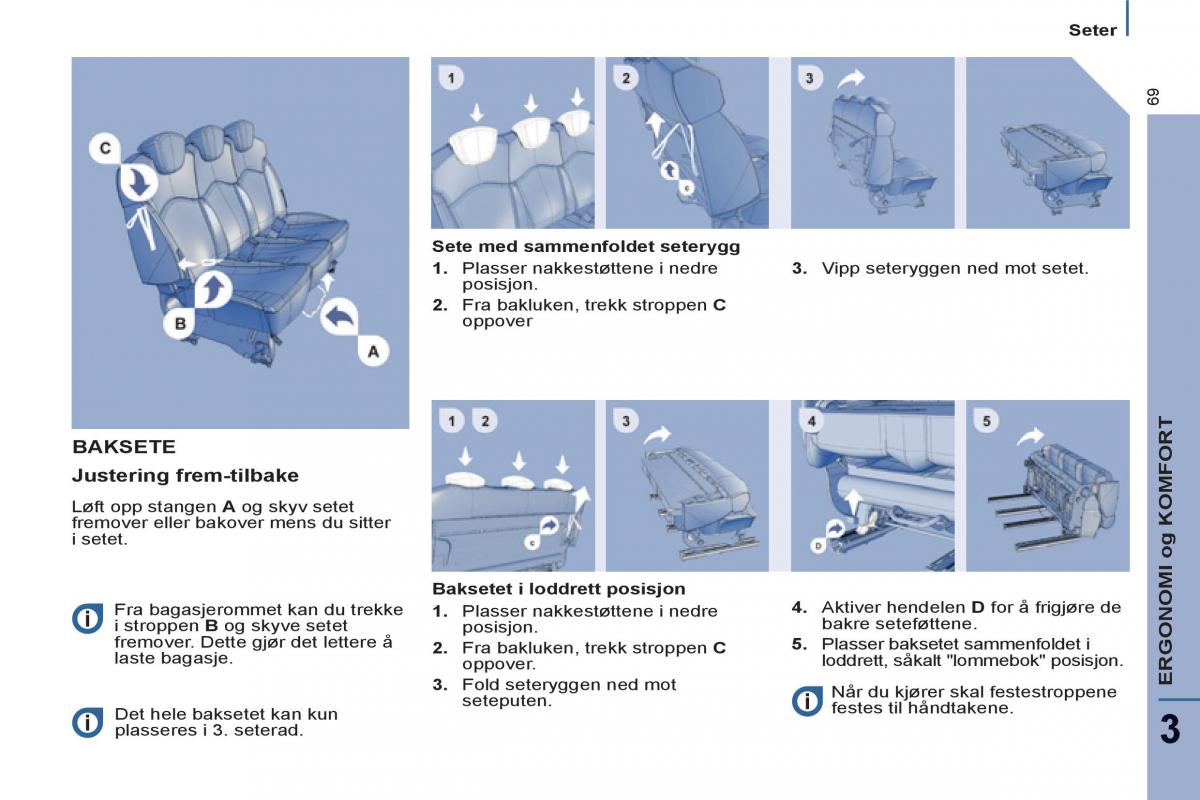 Peugeot 807 bruksanvisningen / page 71