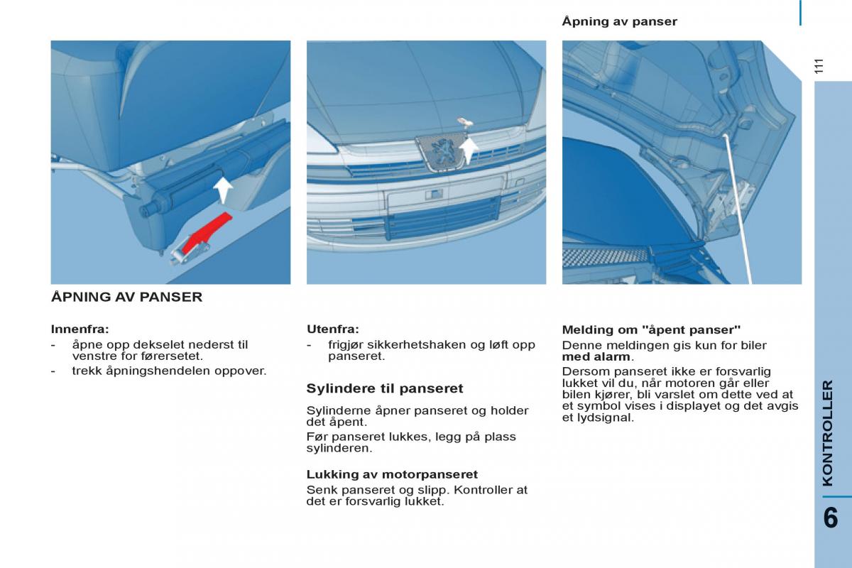 Peugeot 807 bruksanvisningen / page 113