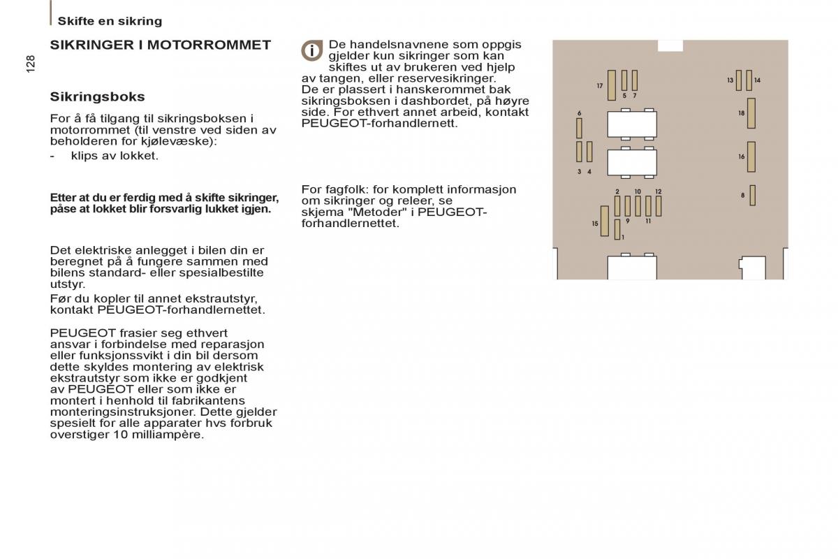 Peugeot 807 bruksanvisningen / page 130