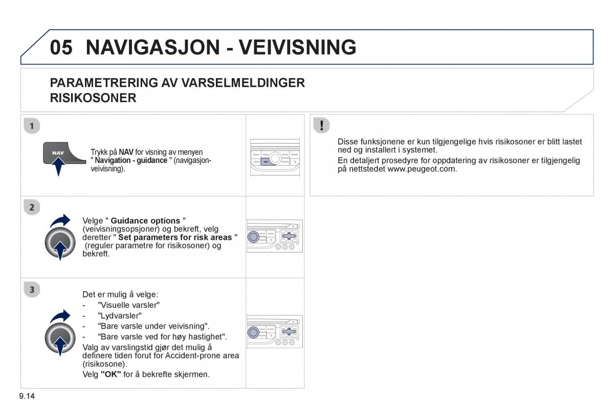 Peugeot 807 bruksanvisningen / page 154