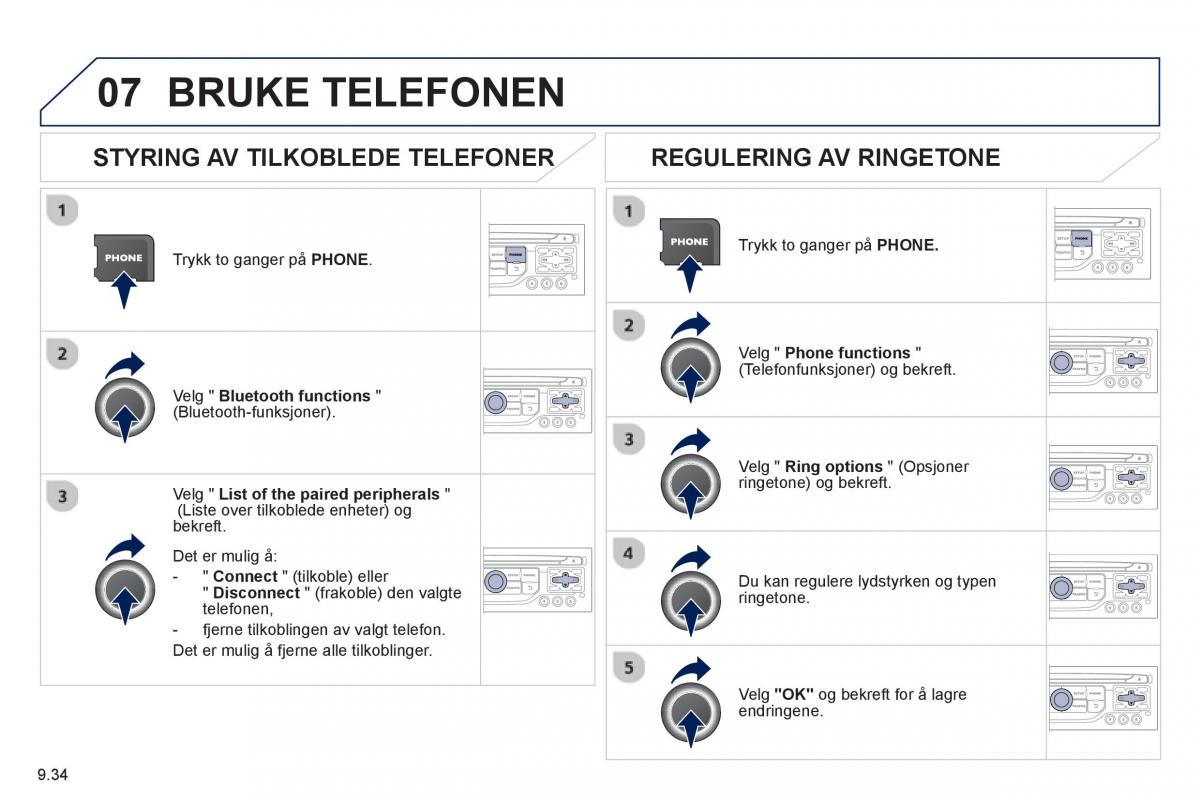 Peugeot 807 bruksanvisningen / page 174