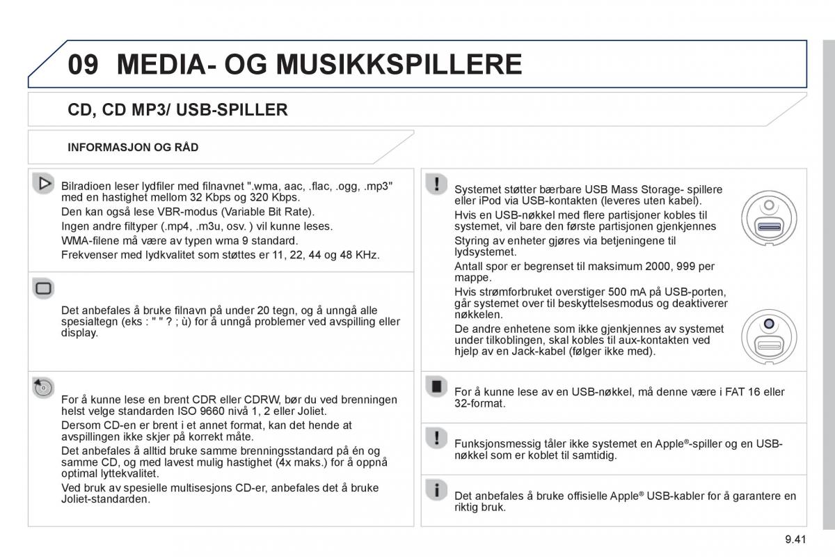 Peugeot 807 bruksanvisningen / page 181