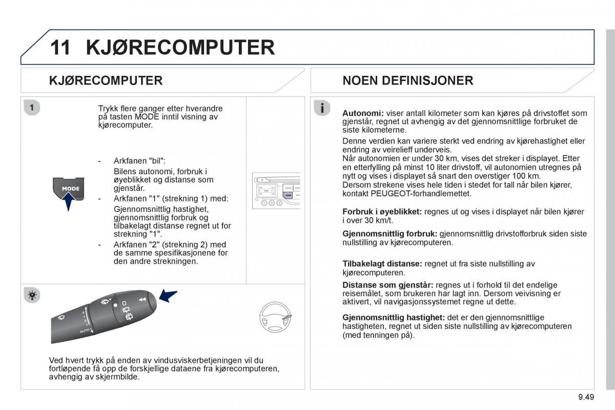 Peugeot 807 bruksanvisningen / page 189