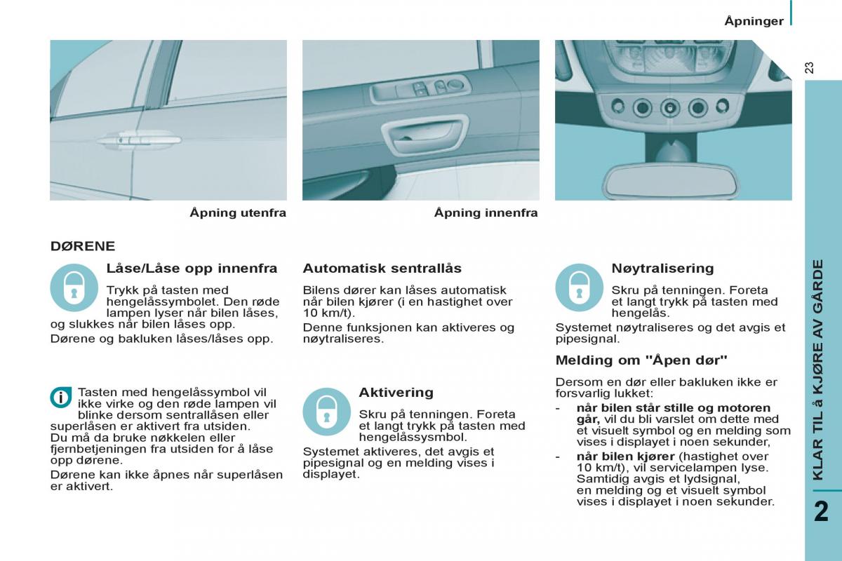 Peugeot 807 bruksanvisningen / page 25