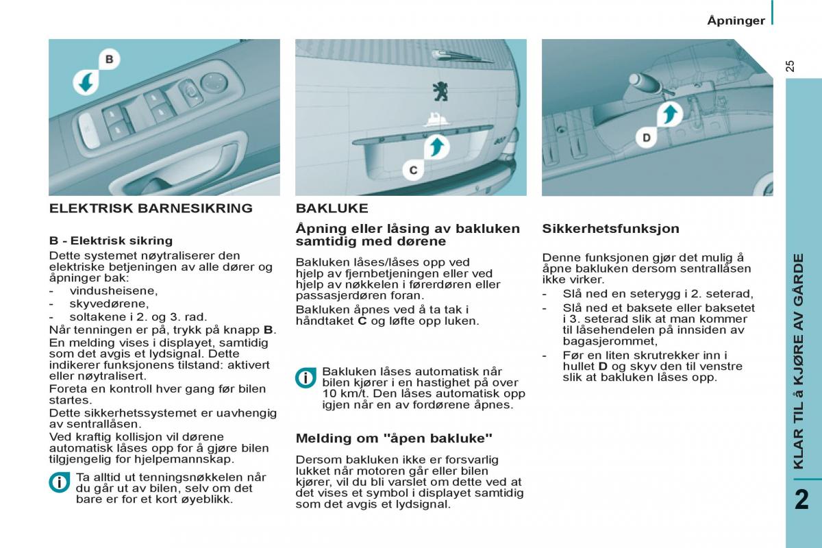 Peugeot 807 bruksanvisningen / page 27