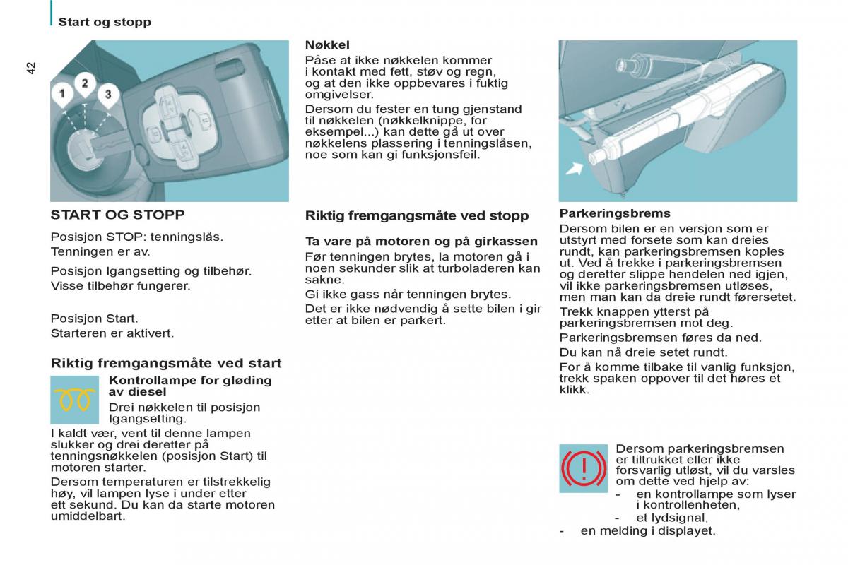 Peugeot 807 bruksanvisningen / page 44