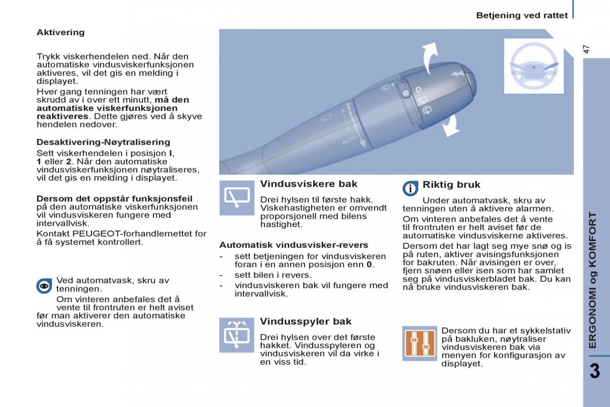 Peugeot 807 bruksanvisningen / page 49