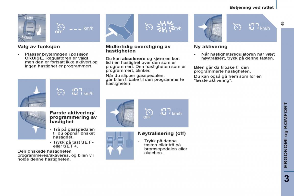 Peugeot 807 bruksanvisningen / page 51